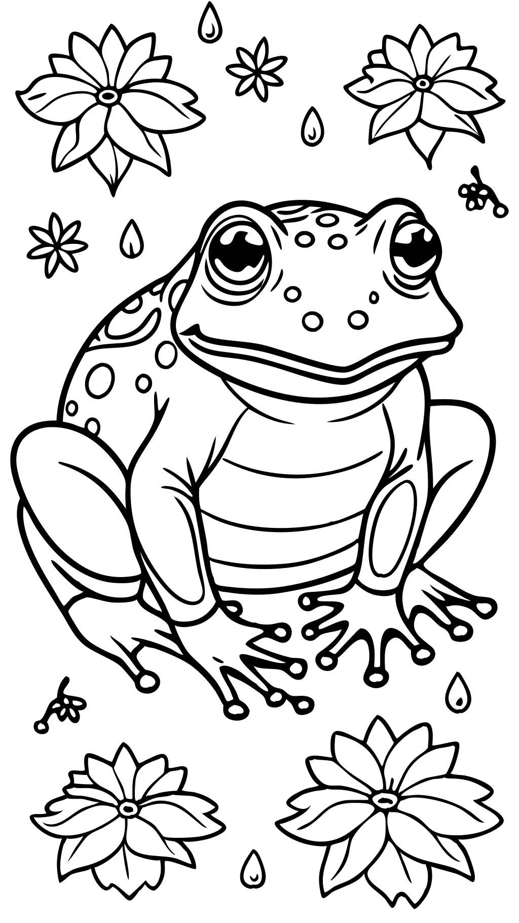 coloring pages of frogs